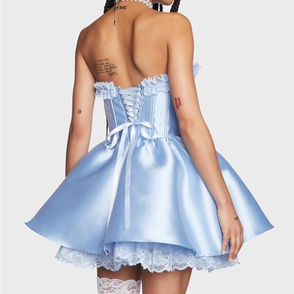 **SOLD** Dollskill Forever Fancy Corset Dress - Baby Blue - Picture 2 of 5